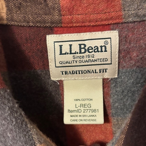 Men's Chamois Shirt, Traditional Fit, Plaid size Large - Picture 3 of 6